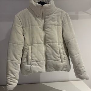 Corduroy puffer jacket